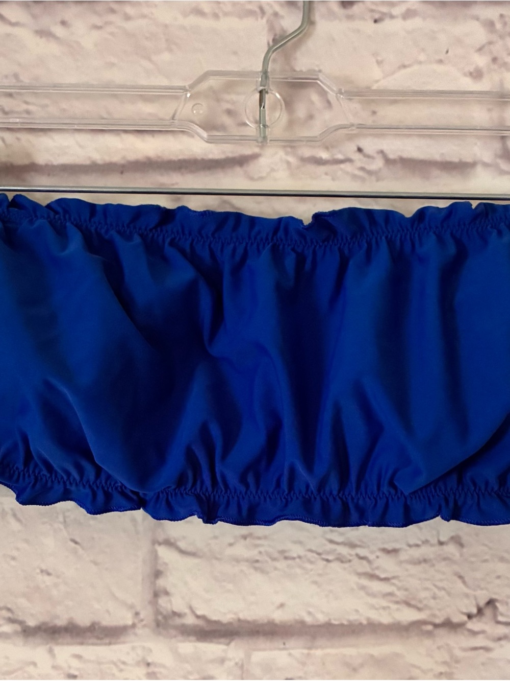 Hollister Blue Swim Bandeau Bikini Top - Medium